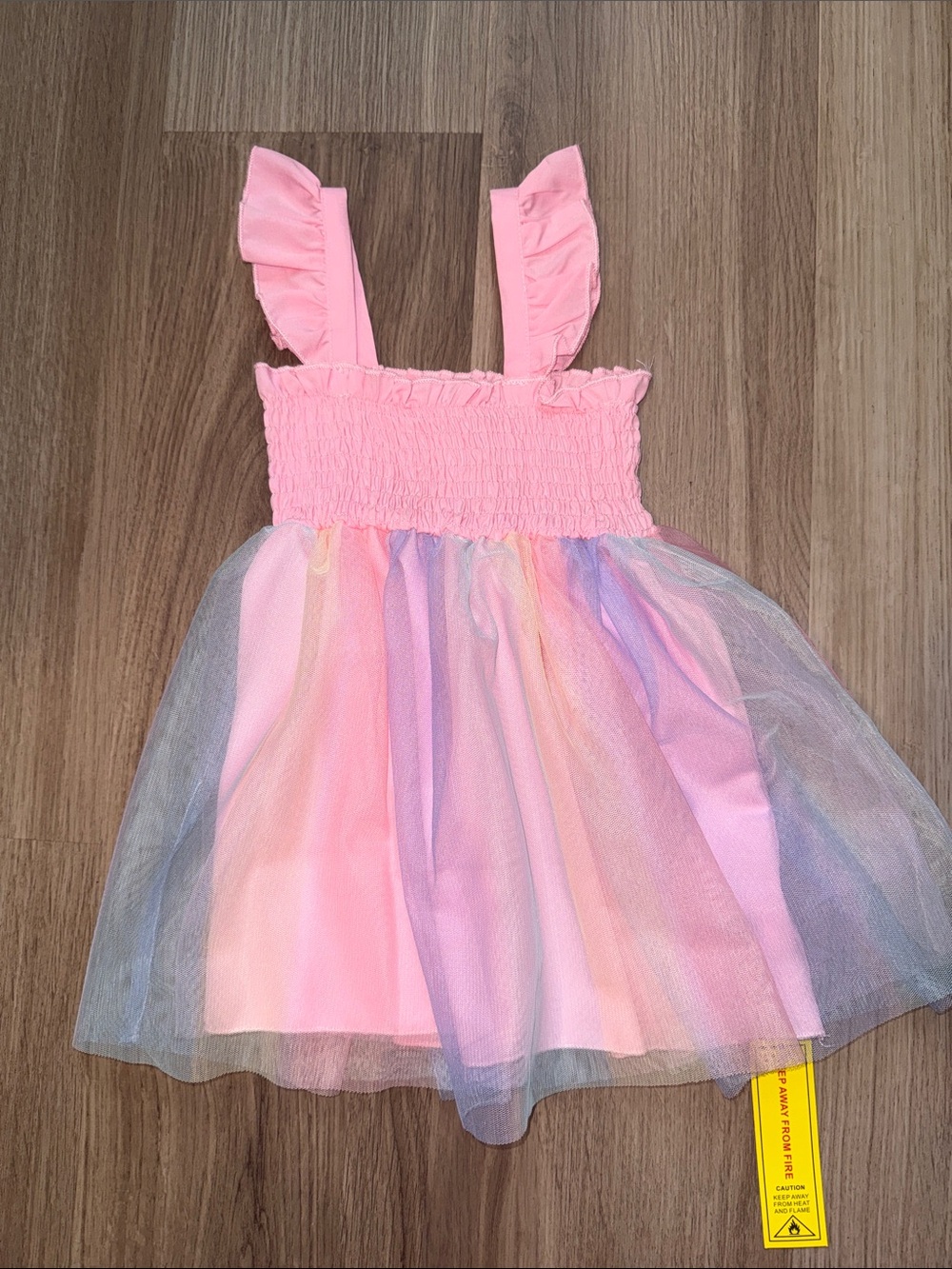 Pink Rainbow Tulle Sundress